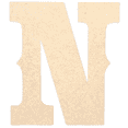 thumbnail image 1 of Krafty Supply 18" Tall Western Block - MDF Letter N | 1/8" Thick | Unfinished Wooden Letters | Craft Alphabet Initials, 1 of 6