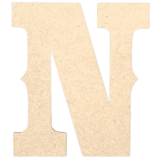 Corrugated cardboard letters