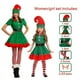thumbnail image 1 of Disfraz de elfo verde navideño para adultos y niños, para fiesta de Navidad, Año Nuevo, sombrero de Papá Noel, cinturón, calcetines, cubrezapatos, conjunto de ropa, 1 of 6