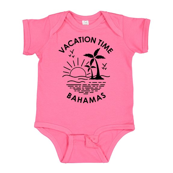 Inktastic Vacation Time in Bahamas Boys or Girls Baby Bodysuit