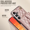 thumbnail image 3 of Allytechgroup for Samsung Galaxy S23 Wallet Case with 5 Cards Holders, Detachable Hand Strap & Shoulder Lanyard RFID Blocking Shockproof Protective Phone Case for Girls Women, Rosegold, 3 of 8