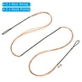 thumbnail image 3 of Bow String Replacement,12 Strands Recurve Bowstring with Nock Point for AMO 57", Black and Orange, 3 of 6