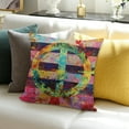 thumbnail image 3 of Creowell Throw Pillow Cover Colorful Collage with Music Notes and The Violin Clef Decorative Pillow Cases Home Decor Square Pillowcases 20x20in, 3 of 5