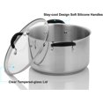 Approved AISI304 (1810) Stainless Steel 8Quart Stock Pot with Cover