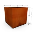 thumbnail image 6 of PLANTERCRAFT Corten Steel metal planter box, Square & Cube sizes, Modern garden steel planters For Commercial And Residential Outdoor Use., 6 of 7