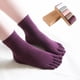 thumbnail image 5 of Calcetines de cinco dedos, calcetines con dedos, calcetines con dedos, calcetines de tubo de color sólido, absorbentes de sudor, transpirables, versátiles, calcetines de algodón de negocios para, 5 of 5