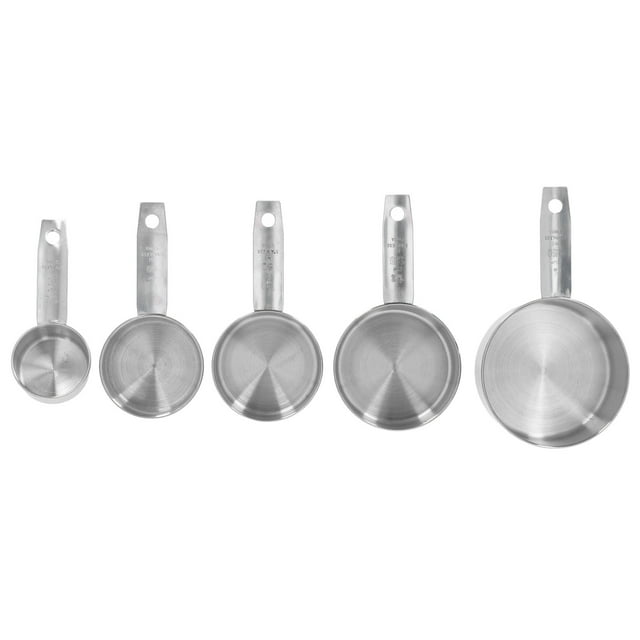 Taza Medidora De Acero Inoxidable, Juego De Tazas Medidoras De Metal, Escala Transparente Práctica Duradera Para Cocina