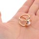 thumbnail image 5 of TEHAUX 6Ud Anillos De Bufanda Dorados Con Artificiales Para Estilos Formales Y Casuales, 5 of 6