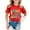 Red, variant on Back To School Graphic Tee For Girls Short Sleeve Crewneck Top Ideal For First Day And Activities