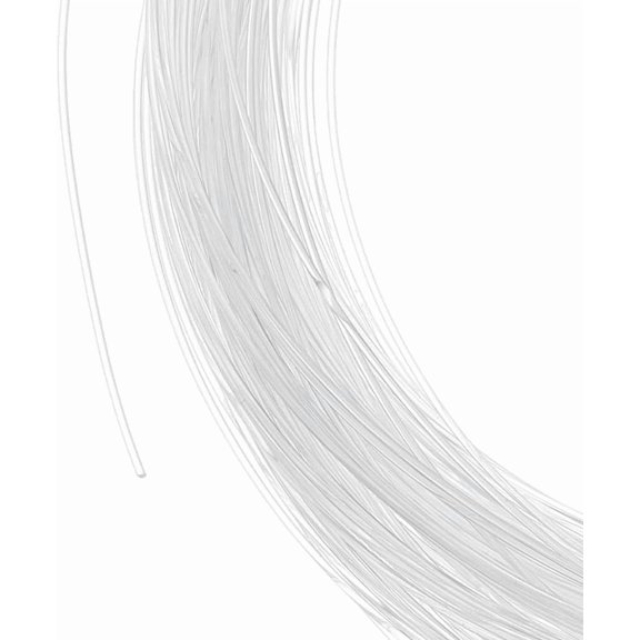 4Rolls 43.7 Yards Plastic Welt Cord Upholstery Piping 1mm Translucent PVC Boning Plastic Piping Cord for Sofa Chair Mattress Curtain Decoration 10.94 Yards/Roll White DIY