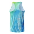 thumbnail image 5 of Ramiter Mens Tank Tops Beach Men Athletic Workout Tank Top Mesh Casual Sleeveless Shirts Blue,S, 5 of 5