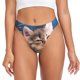 thumbnail image 1 of Fotbe Playful Cat Tanga Sin Costuras para Mujer con Estampado – Panties Invisibles, Transpirables y Cómodos para Uso Diario-XX-Large, 1 of 6