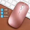 thumbnail image 1 of Ratón inalámbrico para juegos con retroiluminación, compatible con USB, RGB, recargable, silencioso, retroiluminado, ergonómico, para ordenador portátil y PC., 1 of 7