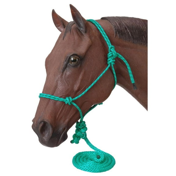 ROPE HALTER W/LEAD HORSE SIZE