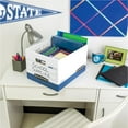 thumbnail image 3 of Bankers Box 20 Pack R-KIVE Heavy-Duty File Storage Boxes, FastFold, Lift-Off Lid, Letter, White/Blue, 3 of 9