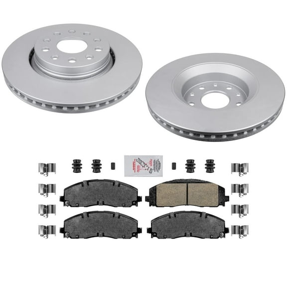 For 2018-2023 Jeep Wrangler Willy's 330MM Front Brake Rotors & Brake Pads