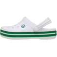 thumbnail image 4 of Crocs Niños Crocband Zueco Slip-On Blanco Verde Ligero, 4 of 7