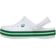 thumbnail image 4 of Zuecos Crocs Crocband para Niños, Livianos, Blancos y Verdes, Talla 6, 4 of 7