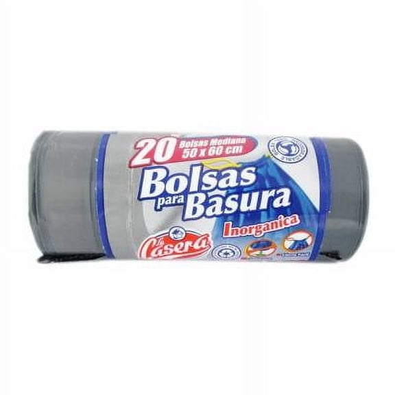 Bolsas para basura La Casera medianas inorgánicas 20 pzas
