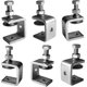 thumbnail image 1 of 6 Pieces 304 Stainless Steel Heavy Duty C Clamps, Woodworking Fixing Clamp, Wide Jaw Opening Tiger Clamp, for DIY Woodworking, Welding, 1 of 4