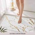 thumbnail image 3 of White Gold Abstract Door Mat&nbsp;Indoor Outdoor Entrance, Non Slip Rug for Kitchen Bathroom Entryway Rug, Modern Marble Geometric Washable Doormat Floor Mat for Office Home Decor 20x31.5 Inch, 3 of 8