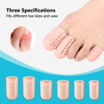 thumbnail image 4 of 12pcs Toe Protectors Breathable, Silicone Toe Caps To Cushion Toe Blister With Holes For Stop Toe Pain, 4 of 5