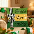 thumbnail image 3 of Tarmeek St Patricks Day Pillow Covers 18x18, Pillow Covers St Patricks Day Decor Cushion Case, Removable Protector for Sofa Couch Bed, Throw Pillow Covers Home St Patricks Day Decorations, 3 of 7