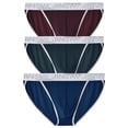 thumbnail image 2 of TANBOM Men's Bulge Enhancing Briefs Mesh Nylon Underwear Brown/Blue/Green XXL 3-Pack, 2 of 6