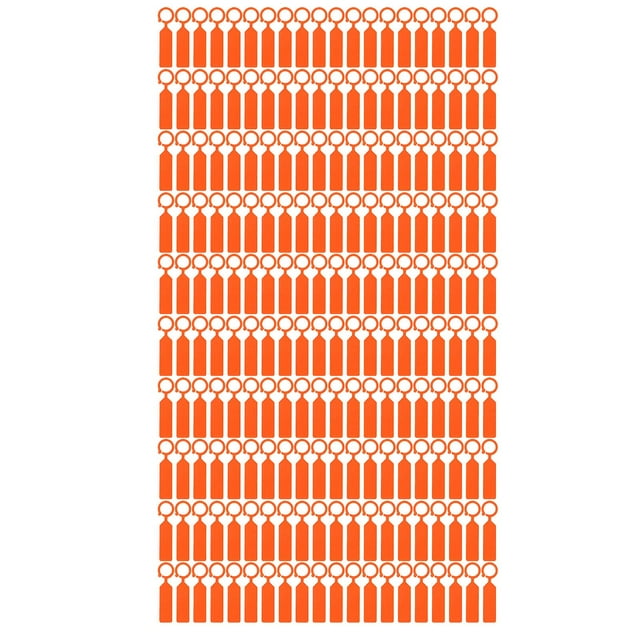 Lot de 100 étiquettes à suspendre pour plantes, arbres, fleurs, marqueurs, accessoires de jardinage, 11 x 2,4 cm, orange