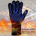 thumbnail image 5 of 1pc Oven Gloves 932 °F Heat Resistant Gloves, Cut Resistant Oven Gloves, Non-Slip Silicone BBQ Gloves, Kitchen Safe Cooking Gloves, Oven Gloves, BBQ, Grill, Outdoor Camping Picnic, Cookware Barbecue, 5 of 5