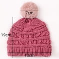 thumbnail image 3 of STEADY Newborn Hats Big Bow Baby Cap Cotton Cute Hat Newborn Beanie Infant Boys Hats Textured Knit Caps 0-24 Months One Size / Hot Pink, 3 of 3
