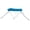 Blue, variant on SavvyCraft® 2 Bow Boat Bimini Top with Frame and Canvas, 1" Aluminum 66in L 42in H 53-62in W Black