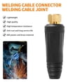 thumbnail image 3 of Juego De Conectores De Cable De Soldadura Conector Rápido De Junta De Cable De Soldadura De Plástico Negro Y Latón 100A-900A Conector De Panel De Cable De Soldadura Tig Para La Industria Scienceny TO005592-02, 3 of 7