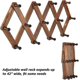thumbnail image 3 of Wooden expandable nail hangers - versatile accordion wall hangers with 13 hooks for storing hats, co, 3 of 4