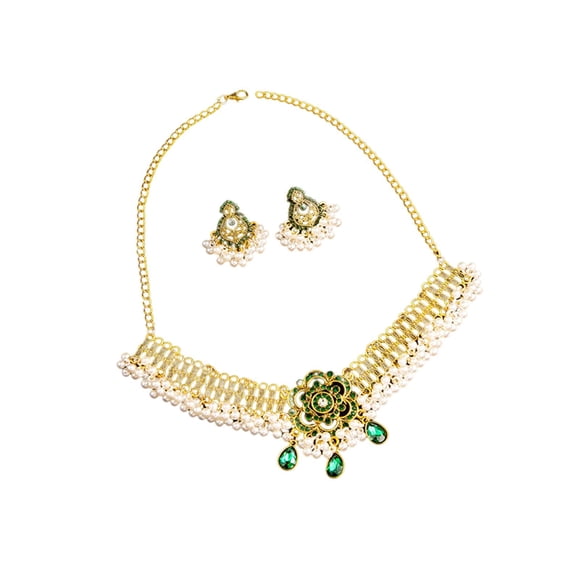 Conjunto de joyería vintage Salvador Moda elegante declaración Exquisita colgante Retro para fiesta de graduación Cumpleaños Boda No flores collar pendiente