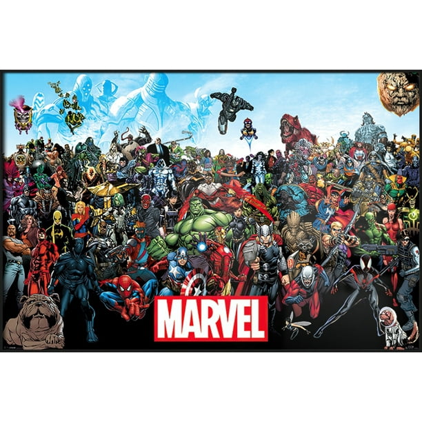 Marvel Comics Universe Framed Comic Poster (All Marvel Characters