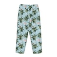 thumbnail image 5 of Xecao Flamingos And Palms Women's Straight Lounge Pajama Pants: The Epitome of Relaxed Sleepwear, 5 of 9