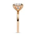 thumbnail image 3 of AFFY Halo Solitaire Engagement Ring for Women, 2.20 Carat (ctw) Princess and Round Cut Lab Grown Diamond Ring In 14K Rose Gold Over Sterling Silver F-G-H, SI Quality Gifts For Her Ring Size-6.5, 3 of 7