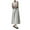 White, variant on Siilsaa Maxi Dress for Women Women Casual Loose Floral Dress Short Sleeve Long Maxi Summer Beach Swing Dresses White,One Size