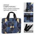 thumbnail image 4 of FORMRS 16" Laptop Bag Carrying Sleeve Case with Handle Travel Shoulder Briefcase, Blue Geometric Pattern, 4 of 8