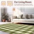 thumbnail image 2 of ODIKA 4'x6' Machine Washable Non-Slip Area Rug, Elegant Minimalist Hexagon Arrangement High Traffic Rug, Green, 34456, 2 of 7