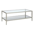 thumbnail image 1 of Henn&Hart Table Basse 45" en Métal/verre Finition Nickel Satiné, 1 of 8