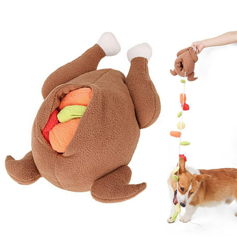 Famure Snuffle Dog Toy Halloween Roasted Turkey Snuffle Treat Dispenser  Ball Dog Puzzle Toys Interactive Dog Toys Slow Feeding Ball for Stress  Relief
