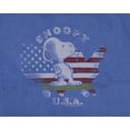 thumbnail image 4 of Peanuts Snoopy Little Kids USA Skateboard America Vintage Distressed T-Shirt Tee, 4 of 6