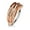 Rose Gold, variant on Nose & Cartilage Bendable Hoop Ring with Feather Hugger Top 20g or 18g S.steel