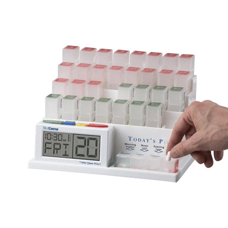MedCenter Four-a-Day Monthly Pill Organizer