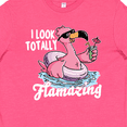 thumbnail image 4 of Inktastic I Look Totally Flamazing with Flamingo in Sunglasses Youth T-Shirt, 4 of 5