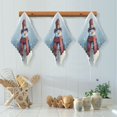thumbnail image 5 of 6PCS Dish Towels and Dish Cloths Reuseable Dishcloths Sets for Washing Dishes, Cooking, Baking Size 11" x 11" Watercolor-style Snowman Pattern, 5 of 9