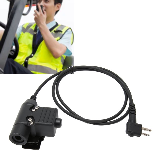 Adaptador PTT ANGGREK de Auriculares de Sonido Claro de PU Elástico