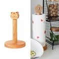 thumbnail image 6 of deevoka Wood Paper Towel Holder Countertop Freestanding Paper Towel Dispenser Paper Roll Height 21cm, 6 of 9